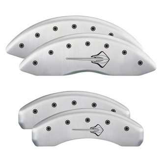 MGP® - Gloss White Caliper Covers with Stingray C7 Engraving (Full Kit, 4 pcs)