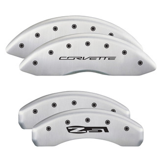 MGP® - Gloss White Caliper Covers with Z51 Style 1 Engraving (Full Kit, 4 pcs)
