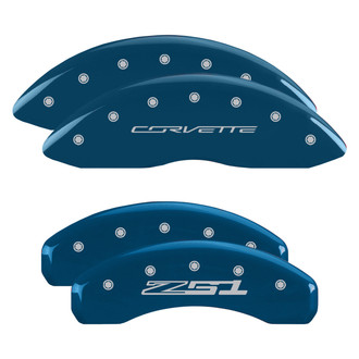 MGP® - Gloss Blue Caliper Covers with Corvette C7 / Z51 Engraving (Full Kit, 4 pcs)