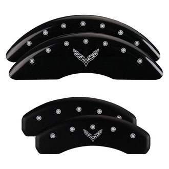 MGP® - Caliper Covers with V Emblem Corvette C7 Engraving (Full Kit, 4 pcs)