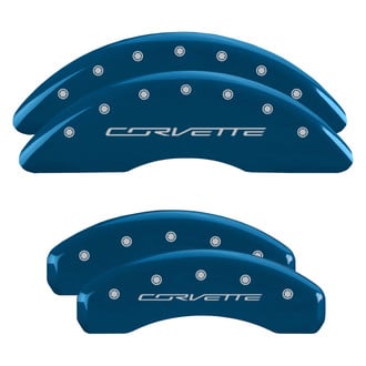 MGP® - Gloss Blue Caliper Covers with Corvette C7 Engraving (Full Kit, 4 pcs)