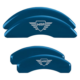MGP® - Gloss Blue Caliper Covers with MGP Engraving (Full Kit, 4 pcs)