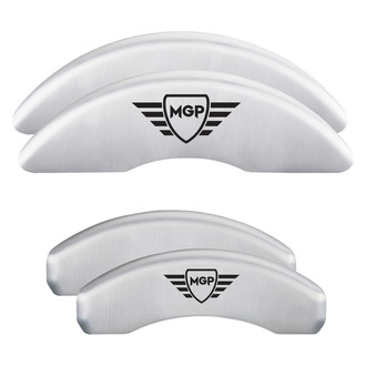 MGP® - Gloss White Caliper Covers with MGP Engraving (Full Kit, 4 pcs)