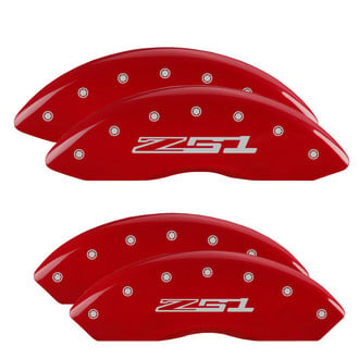 MGP® - Gloss Red Caliper Covers with Z51 Engraving (Full Kit, 4 pcs)