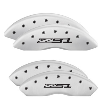 MGP® - Gloss White Caliper Covers with Z51 Engraving (Full Kit, 4 pcs)