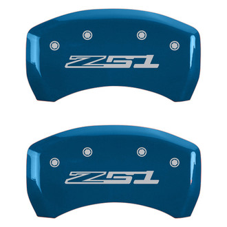 MGP® - Gloss Blue Rear Caliper Covers with Z51 Engraving