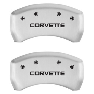 MGP® - Gloss White Rear Caliper Covers with Corvette C4 Engraving