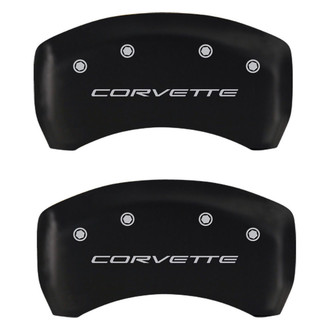 MGP® - Gloss Black Rear Caliper Covers with Corvette C5 Engraving