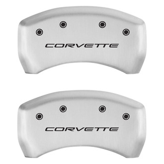 MGP® - Gloss White Rear Caliper Covers with Corvette C5 Engraving