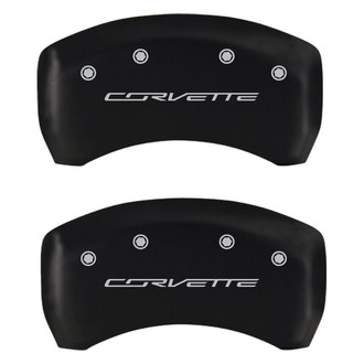 MGP® - Gloss Black Rear Caliper Covers with Corvette C7 Engraving