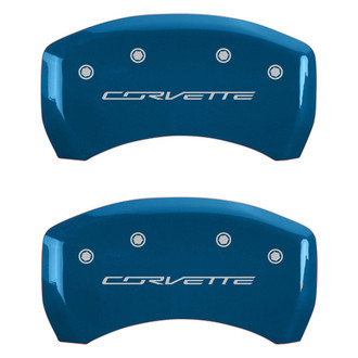 MGP® - Gloss Blue Rear Caliper Covers with Corvette C7 Engraving