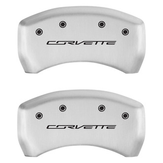 MGP® - Gloss White Rear Caliper Covers with Corvette C7 Engraving