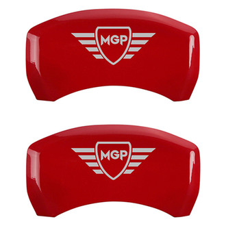 MGP® - Gloss Red Caliper Covers with MGP Digitally Printed Logo (Full Kit, 4 pcs)