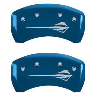 MGP® - Gloss Blue Caliper Covers with Stingray C8 Engraving