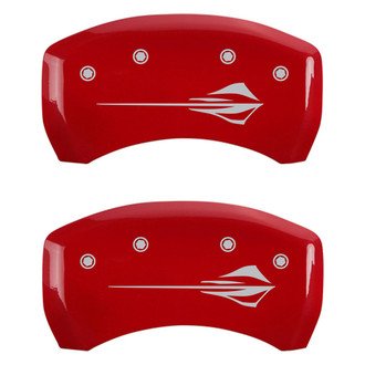 MGP® - Gloss Red Caliper Covers with Stingray C8 Engraving