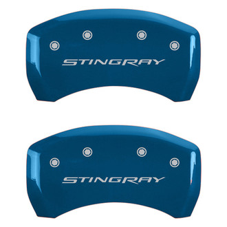MGP® - Gloss Blue Rear Caliper Covers with Stingray Engraving