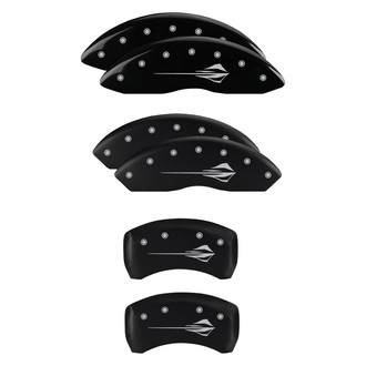 MGP® - Gloss Black Caliper Covers with Stingray C8 Engraving (Full Kit, 6 pcs)