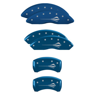 MGP® - Gloss Blue Caliper Covers with Stingray C8 Engraving (Full Kit, 6 pcs)