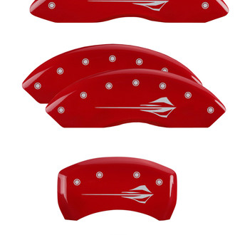 MGP® - Gloss Red Caliper Covers with Stingray C8 Engraving (Full Kit, 6 pcs)