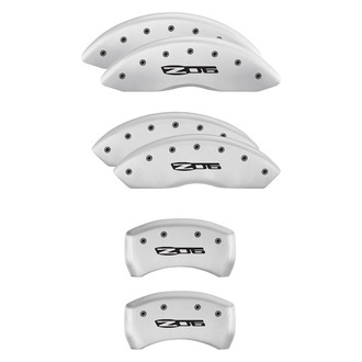 MGP® - Gloss White Caliper Covers with Z06 Engraving (Full Kit, 6 pcs)