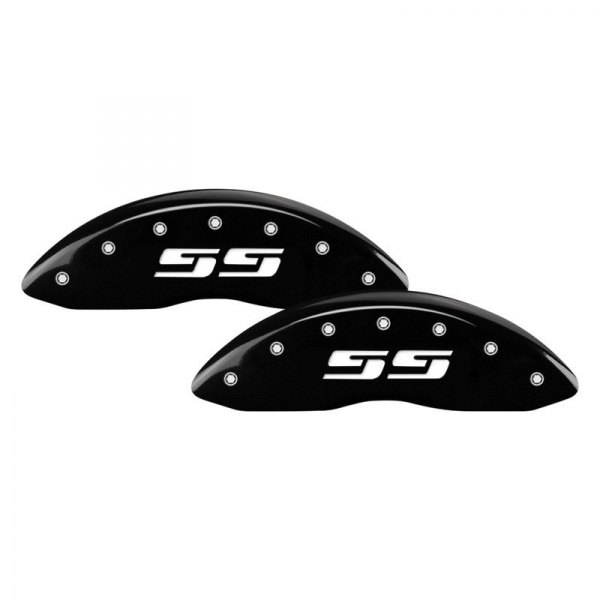MGP® - Gloss Black Front Caliper Covers with SS Silverado Engraving