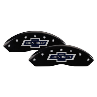 MGP® - Gloss Black Caliper Covers with 100 Anniversary Logo (Full Kit, 4 pcs)