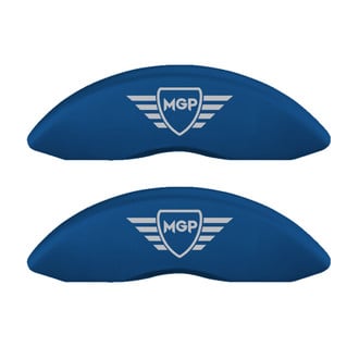 MGP® - Gloss Blue Caliper Covers with MGP Engraving (Full Kit, 4 pcs)