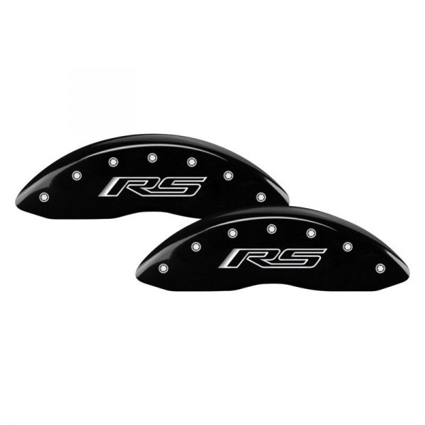 MGP® - Gloss Black Front Caliper Covers with RS Gen 5 Camaro Engraving (Full Kit, 4 pcs)