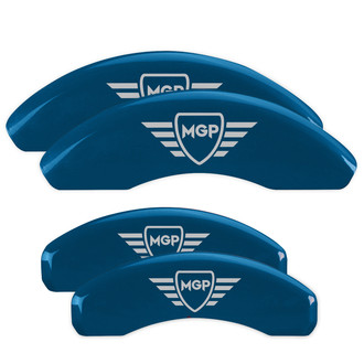 MGP® - Gloss Blue Caliper Covers with MGP Engraving (Full Kit, 4 pcs)