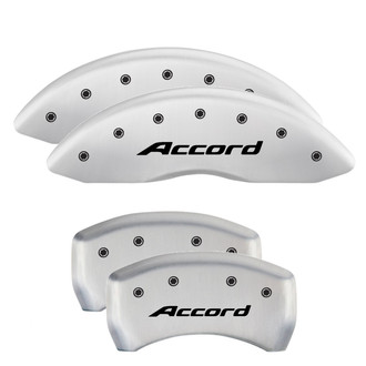 MGP® - Gloss White Caliper Covers with Accord Engraving (Full Kit, 4 pcs)