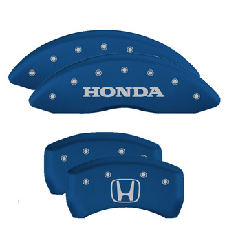 MGP® - Gloss Blue Caliper Covers with Honda / H Logo Engraving (Full Kit, 4 pcs)