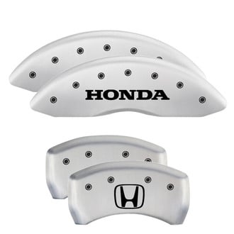 MGP® - Gloss White Caliper Covers with Honda / H Logo Engraving (Full Kit, 4 pcs)