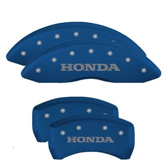 MGP® - Gloss Blue Caliper Covers with Honda Engraving (Full Kit, 4 pcs)