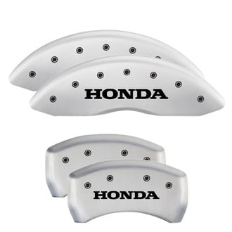 MGP® - Gloss White Caliper Covers with Honda Engraving (Full Kit, 4 pcs)