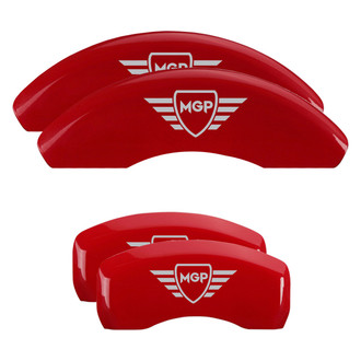 MGP® - Gloss Red Caliper Covers with MGP Digitally Printed Logo (Full Kit, 4 pcs)