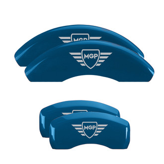 MGP® - Gloss Blue Caliper Covers with MGP Engraving (Full Kit, 4 pcs)