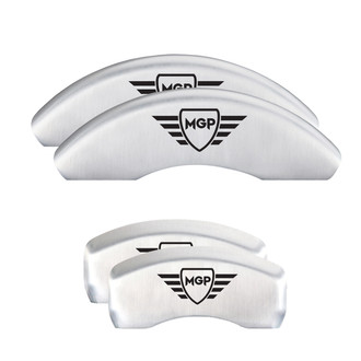 MGP® - Gloss White Caliper Covers with MGP Engraving (Full Kit, 4 pcs)