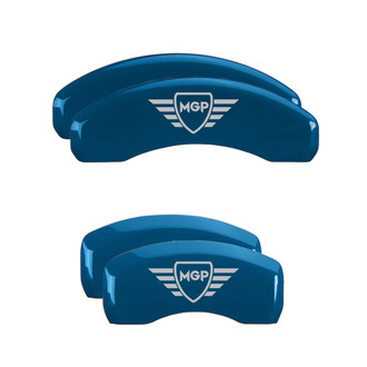 MGP® - Gloss Blue Caliper Covers with MGP Engraving (Full Kit, 4 pcs)