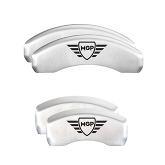 MGP® - Gloss White Caliper Covers with MGP Engraving (Full Kit, 4 pcs)