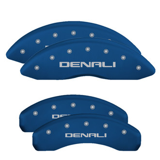 MGP® - Gloss Blue Caliper Covers with Denali Engraving (Full Kit, 4 pcs)