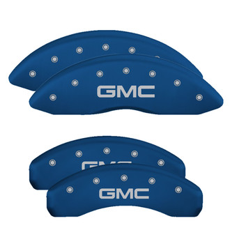 MGP® - Gloss Blue Caliper Covers with GMC Engraving (Full Kit, 4 pcs)