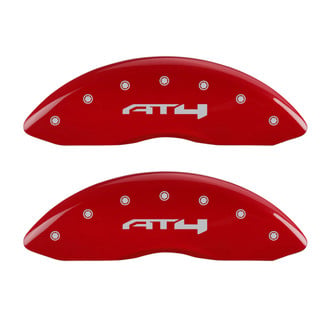 MGP® - Gloss Red Caliper Covers with AT4 Engraving (Full Kit, 4 pcs)