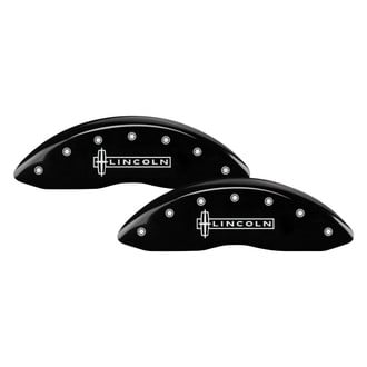 MGP® - Gloss Black Caliper Covers with Lincoln / Star Logo Engraving (Full Kit, 4 pcs)