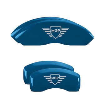 MGP® - Gloss Blue Caliper Covers with MGP Engraving (Full Kit, 4 pcs)