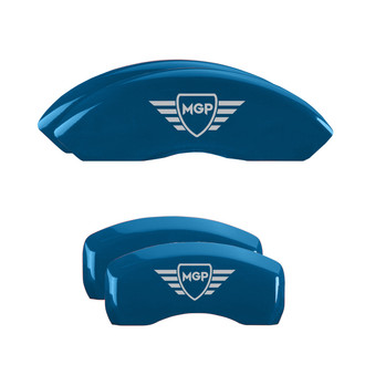 MGP® - Gloss Blue Caliper Covers with MGP Engraving (Full Kit, 4 pcs)