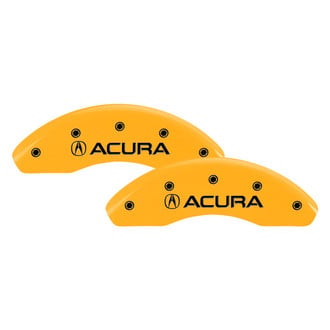 MGP® - Gloss Yellow Caliper Covers with Acura / TLX Engraving (Full Kit, 4 pcs)