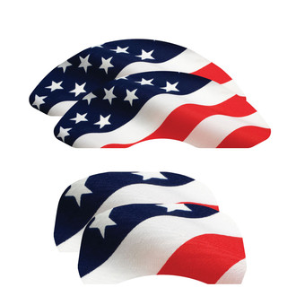 MGP® - Stars and Stripes Caliper Covers with Stars and Stripes Engraving (Full Kit, 4 pcs)