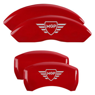 MGP® - Gloss Red Caliper Covers with MGP Digitally Printed Logo (Full Kit, 4 pcs)