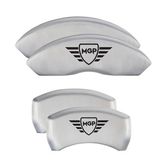 MGP® - Gloss White Caliper Covers with MGP Engraving (Full Kit, 4 pcs)