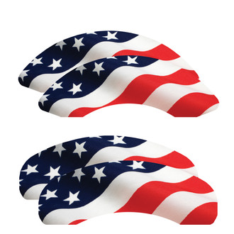 MGP® - Stars and Stripes Caliper Covers with Stars and Stripes Engraving (Full Kit, 4 pcs)